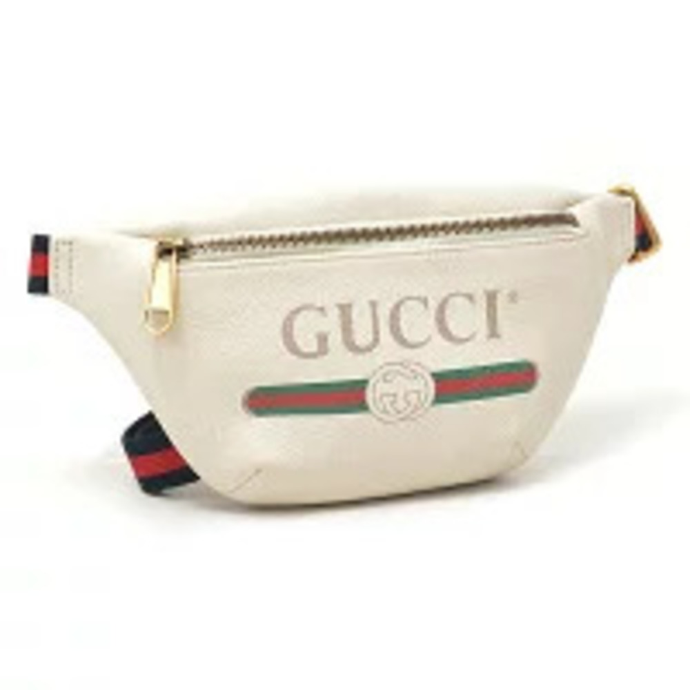 Gucci Waist Clutch Body Bum Crossbody Belt Bag Beige